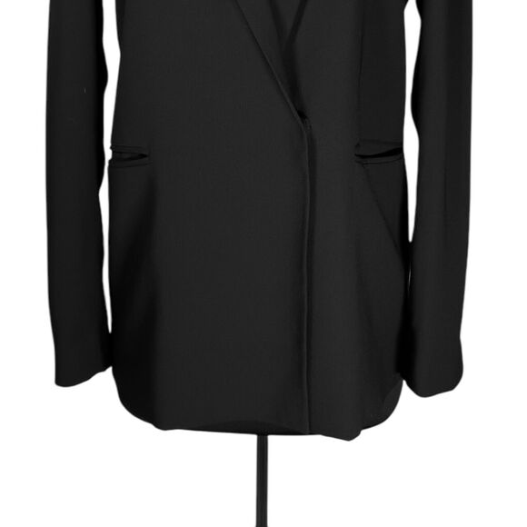 Madewell Women's Blazer Black Double Breasted Snap Button Office Suit Jacket 8 - Picture 7 of 10
